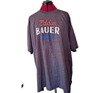 Eddie Bauer Outfitters 1920 Graphic T-Shirt Mens 2XL XXL Gray Retro Outdoor Tee